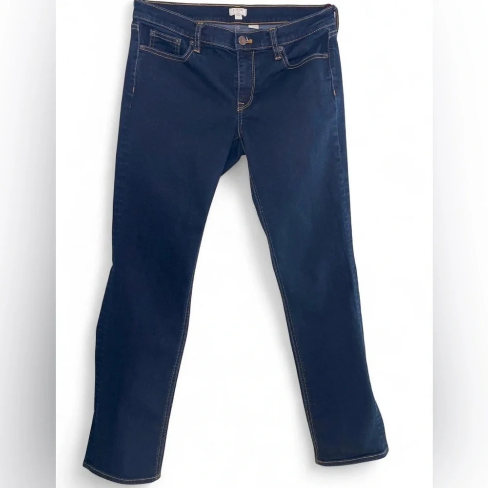 J. Crew Women's Straight Leg Jeans - Dark Blue